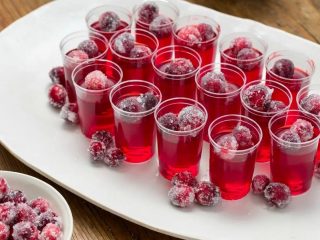 Rode bosbes fruitdrank