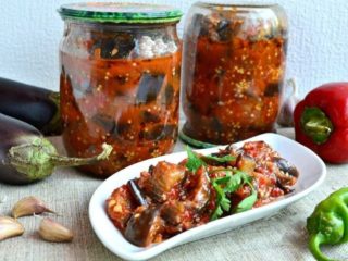 Insalata di melanzane Manjo per l'inverno: ricette passo passo, recensioni